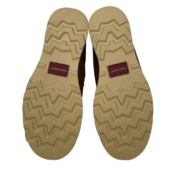 Twisted X Boots NWT Women’s 8” Wedge Sole Oiled Saddle and Tan Size 5 1/2 5.5 - Picture 12 of 14